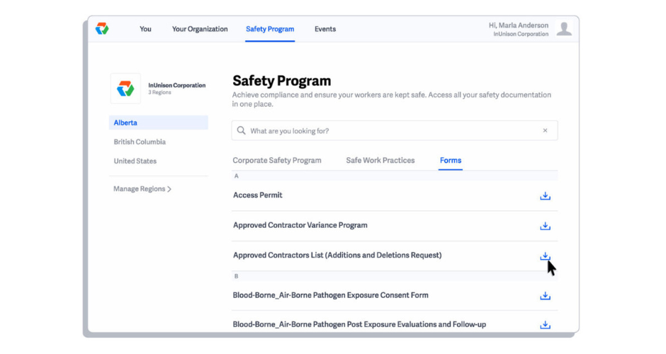 Accessing Health and Safety Content